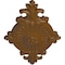 Ekena Millwork Quentin Ceiling Medallion, Hand-Painted Smokey Topaz, 23 1/2"W x 12 1/4"H x 1 1/2"P CM23RO1STF - alternate 4